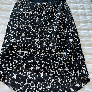 Black and White Floral Women's Skirt